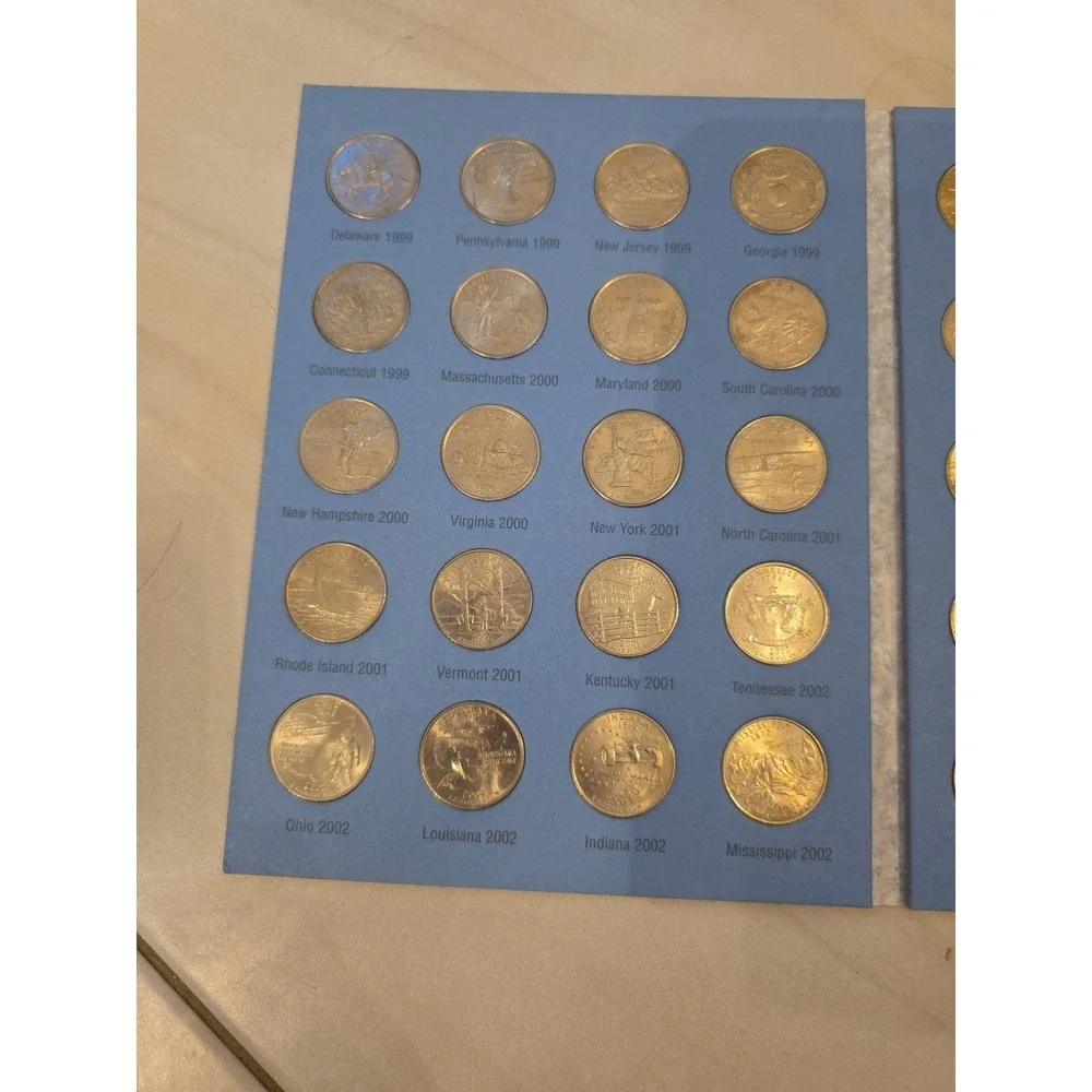 Whitman Coin Folder Statehood‎ Quarters 1999 - 2009 Album/DC Territories 8097 #1